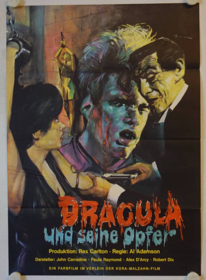 Dracula und seine Opfer originales deutsches Filmplakat
